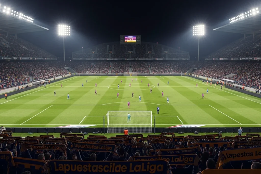 Apuestas en vivo durante un partido de LaLiga